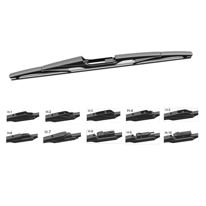 JJ New multifunctional rear wiper blade with 10 adapters